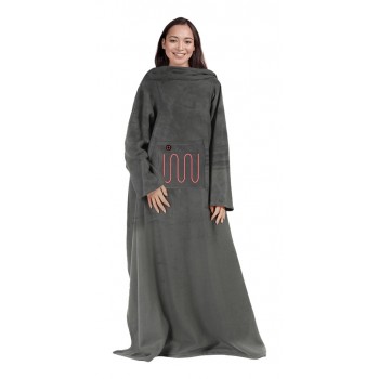 Mad Monkey 2000051 electric blanket Electric heated wrap Grey Fleece