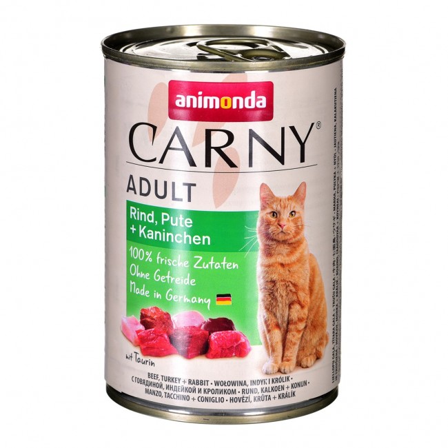 ANIMONDA Carny Adult Beef, turkey, rabbit - wet cat food - 400g