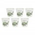 LA PORCELLANA BIANCA LIQUORELLI Set of 6 glasses for mirto liqueur 75 ml