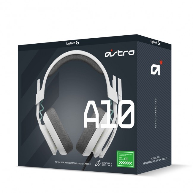 Logitech G A10 Headset Wired Head-band Gaming White Logitech G A10 Headset Wired Head-band Gaming White