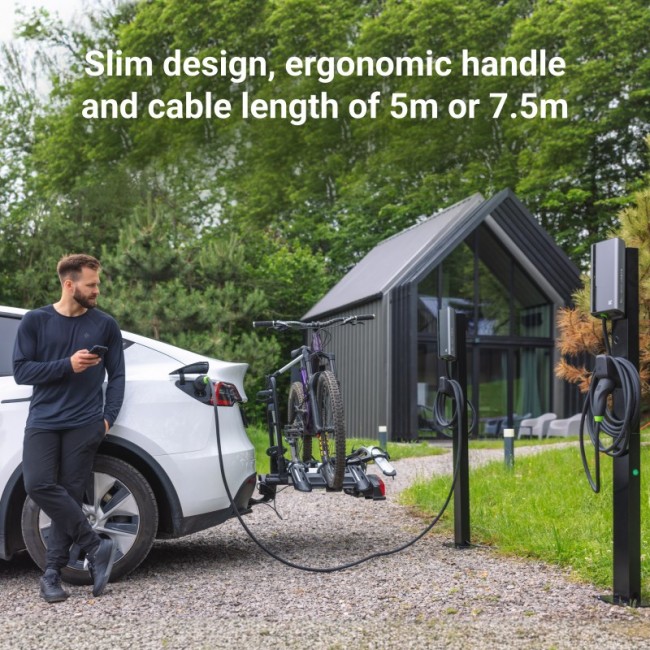 Green Cell GC EVGC021B2250 - Wallbox, 3,6 - 22 KW, 5 m, NFC Grey Aluminium Wall Built-in display LED Green Cell GC EVGC021B2250 - Wallbox, 3,6 - 22 KW, 5 m, NFC Grey Aluminium Wall Built-in display LED