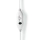 Nedis 1 Person, 150 x 80 cm, 3 Heat Settings, Washable, Overheating protection, Polyester / Synthetic, White