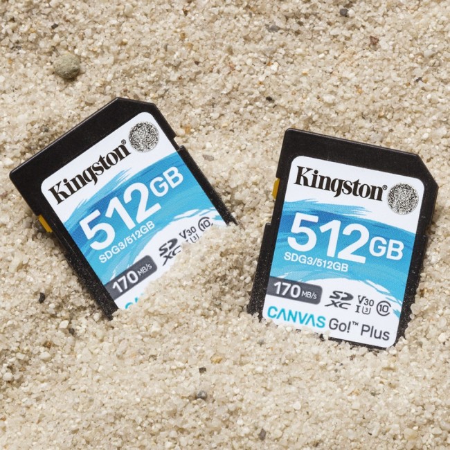 Kingston Technology Canvas Go! Plus 512GB SDXC Canvas Go Plus 170R C10 UHS-I U3 V30 Kingston Technology Canvas Go! Plus 512GB SDXC Canvas Go Plus 170R C10 UHS-I U3 V30
