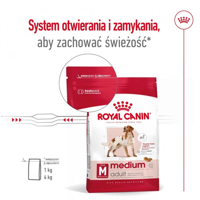 ROYAL CANIN Adult Medium - dry dog food - 4kg