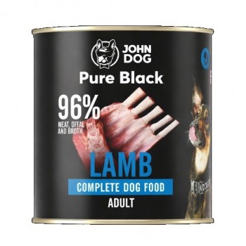 JOHN DOG Pure Black Lamb - wet dog food - 800g