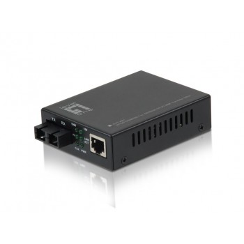 LevelOne RJ45 to SC Gigabit Media Converter, Multi-Mode Fiber, 550m