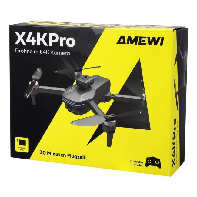 Amewi X4KPro 4 rotors Quadcopter 3840 x 2160 pixels 1500 mAh Grey
