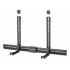 Manhattan Soundbar Mount Universal, Wall Mount or VESA Mount, Compatible with Soundbars up to 15kg, Depth-Adjustable, Mounts Above or Below TV, Black