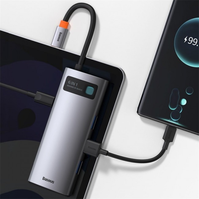Baseus Metal Gleam USB 3.2 Gen 1 (3.1 Gen 1) Type-C Grey