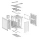ASUS TUF GAMING GT502 Horizon TG ARGB White Midi Tower ASUS TUF GAMING GT502 Horizon TG ARGB White Midi Tower