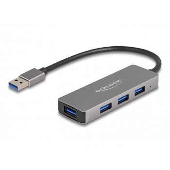 DeLOCK 4 Port USB 5 Gbps Hub with USB Type-A connector USB Type-A ports on the side
