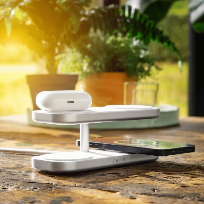 ZENS ZEQC01W/00 mobile device charger Headphones, Smartphone, Smartwatch White AC Wireless charging Fast charging Indoor