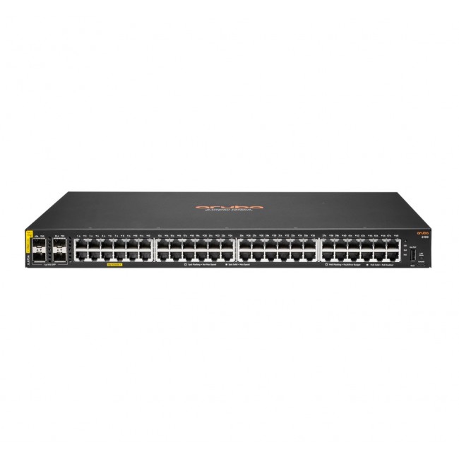 HPE Aruba 6100 Managed 48G 4SFP+ PoE+ 370W Switch HPE Aruba 6100 Managed 48G 4SFP+ PoE+ 370W Switch
