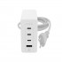 mophie Accessories-Wall Adapter-USB-C-PD-HUB-120W-GAN-White-EU(3xUSBC + 1xUSBA)