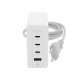mophie Accessories-Wall Adapter-USB-C-PD-HUB-120W-GAN-White-EU(3xUSBC + 1xUSBA)