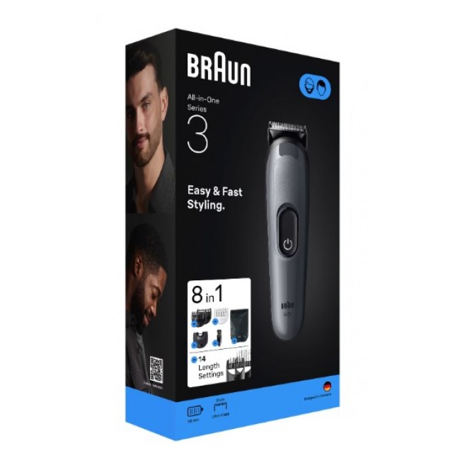 Braun AIO3540 hair trimmers/clipper Black, Grey 14 Nickel-Metal Hydride (NiMH)