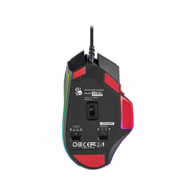 A4Tech W95 Max Sports mouse Gaming Left-hand USB Type-A 12000 DPI