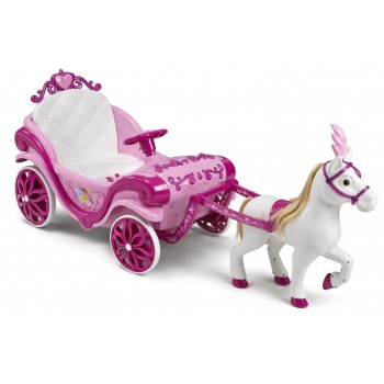 Huffy Electric Disney Princess carriage with horse 6 V pink