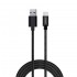 Savio CL-129 USB cable 2 m USB 2.0 USB A USB C Black