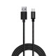 Savio CL-129 USB cable 2 m USB 2.0 USB A USB C Black