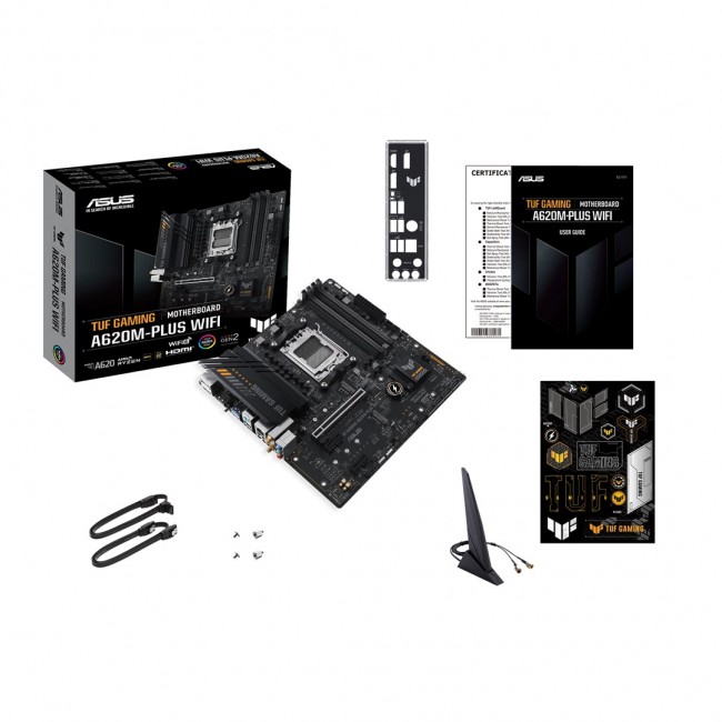 ASUS TUF GAMING A620M-PLUS WIFI AMD A620 Socket AM5 micro ATX ASUS TUF GAMING A620M-PLUS WIFI AMD A620 Socket AM5 micro ATX