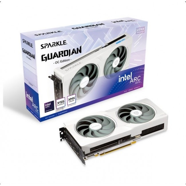 Sparkle Intel Arc B570 GUARDIAN OC 10 GB GDDR6 Luna Edition Sparkle Intel Arc B570 GUARDIAN OC 10 GB GDDR6 Luna Edition