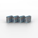 Lindy USB Port Blocker - Pack of 4, Colour Code: Blue Lindy USB Port Blocker - Pack of 4, Colour Code: Blue