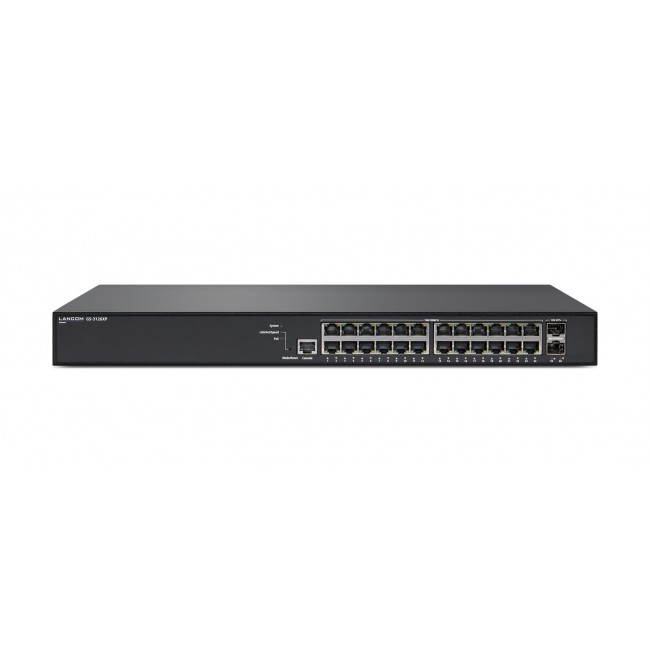 LANCOM GS-3126XP Managed L3 Gigabit Ethernet (10/100/1000) Power over Ethernet (PoE) 1U Black LANCOM GS-3126XP Managed L3 Gigabit Ethernet (10/100/1000) Power over Ethernet (PoE) 1U Black