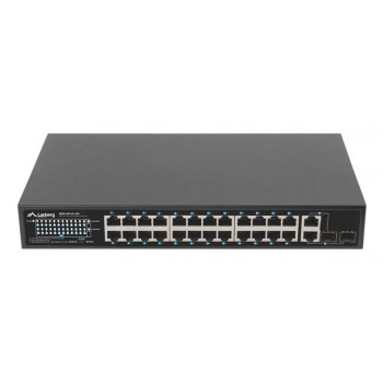 Lanberg Switch 24X 100MB DSP+/2X Combo Rack 19