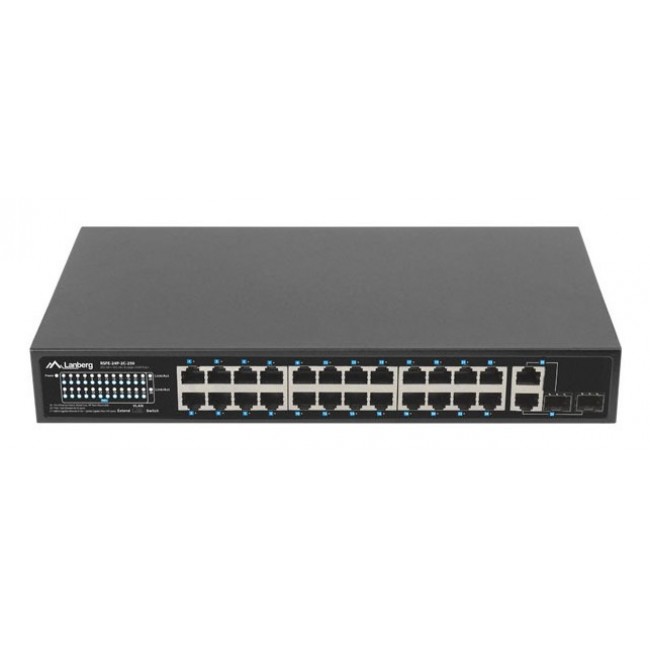 Lanberg Switch 24X 100MB DSP+/2X Combo Rack 19