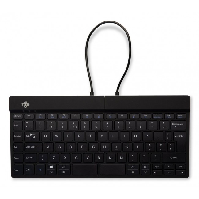 R-Go Tools Ergonomic keyboard R-Go Split Break with break software, ergonomic split keyboard, QWERTY (UK), Bluetooth, black R-Go Tools Ergonomic keyboard R-Go Split Break with break software, ergonomic split keyboard, QWERTY (UK), Bluetooth, black