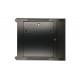 Extralink Rackmount cabinet 9U 600x600 AZH Black wall mounted, swing type