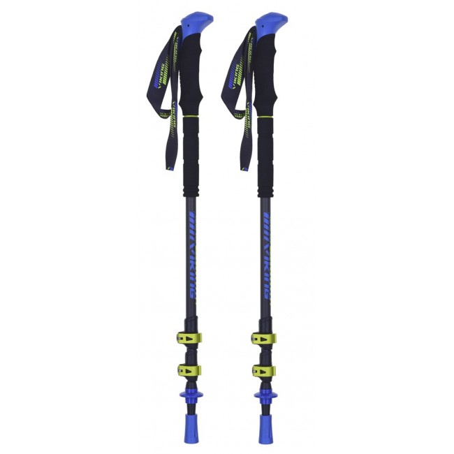 VIKING CARBO LITE TREKKING POLES BLACK/LIME
