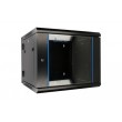 Extralink Rackmount cabinet 12U 600x600 AZH Black wall mounted, swing type