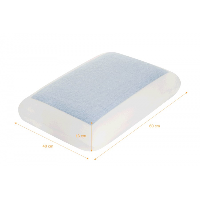 QMED orthopaedic pillow with cooling gel - shape memory (COMFORT GEL PILLOW)