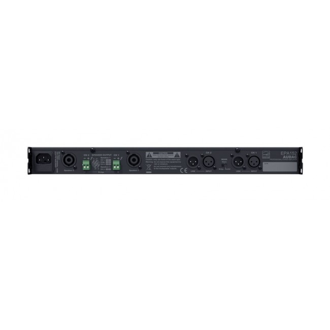 AUDAC EPA152 audio amplifier 2.0 channels Black