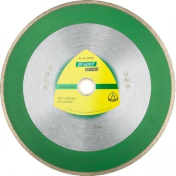KLINGSPOR TARCZA DIAMENTOWA PE NA 250mm x 1,9mm x 30/25,4mm DT600F CERAMIKA.