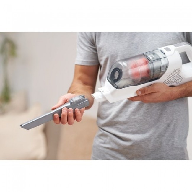 Black & Decker BHFEA515J stick vacuum/electric broom Battery Dry Cyclonic Bagless 0.5 L Orange, White 1.5 Ah