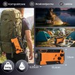 Extralink RADIO AWARYJNE SOLARNE Z KORBKA DYNAMO POWERBANK 4000MAH Z LATARKA SOS SR-4000 Portable Analog Black, Orange