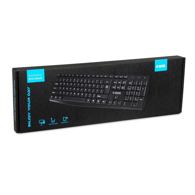 iBox IKC2010B keyboard Home USB QWERTY English Black