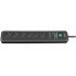 Brennenstuhl 1159540366 power extension 2 m 6 AC outlet(s) Black