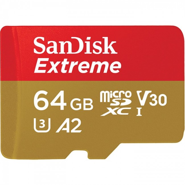 SanDisk Extreme 64 GB MicroSDXC UHS-I Class 10