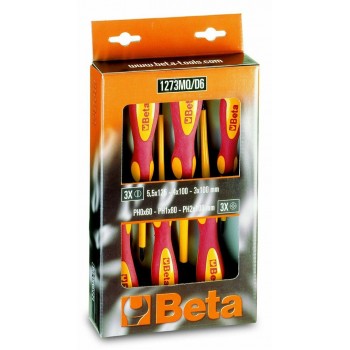 BETA SCREWDRIVERS KPL. 6pcs. IZOL./1273MQ/D6