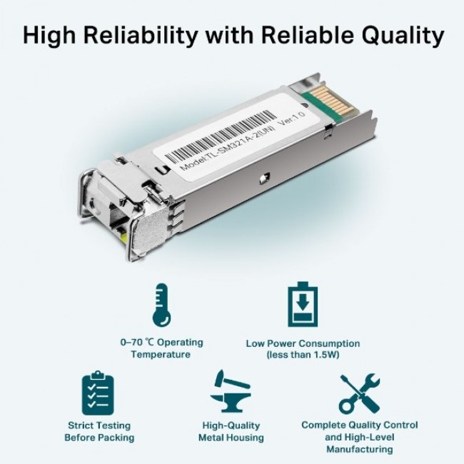 TP-Link TL-SM321A network transceiver module Fiber optic 1250 Mbit/s SFP