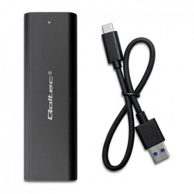 Qoltec 50312 storage drive enclosure SSD enclosure Black M.2 Qoltec 50312 storage drive enclosure SSD enclosure Black M.2