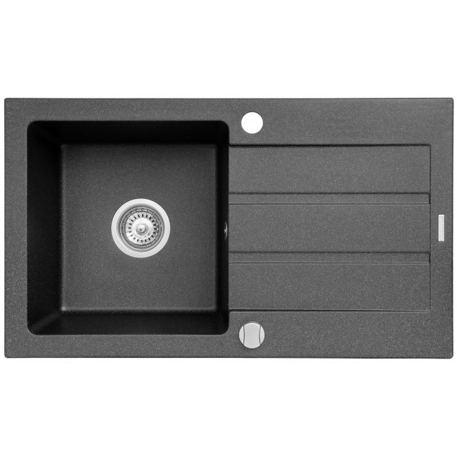 Sink MAIDSINKS Promo 76x44 1B 1D black Sink MAIDSINKS Promo 76x44 1B 1D black