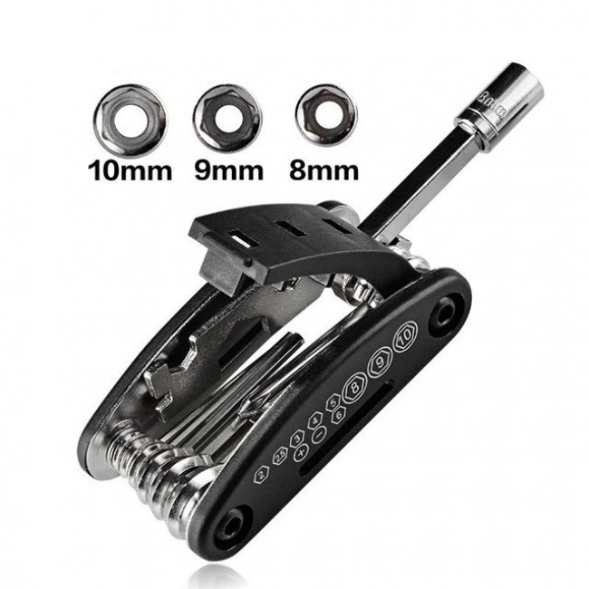 Rockbros GJ1601 Bike multitool 16in1 Black Rockbros GJ1601 Bike multitool 16in1 Black