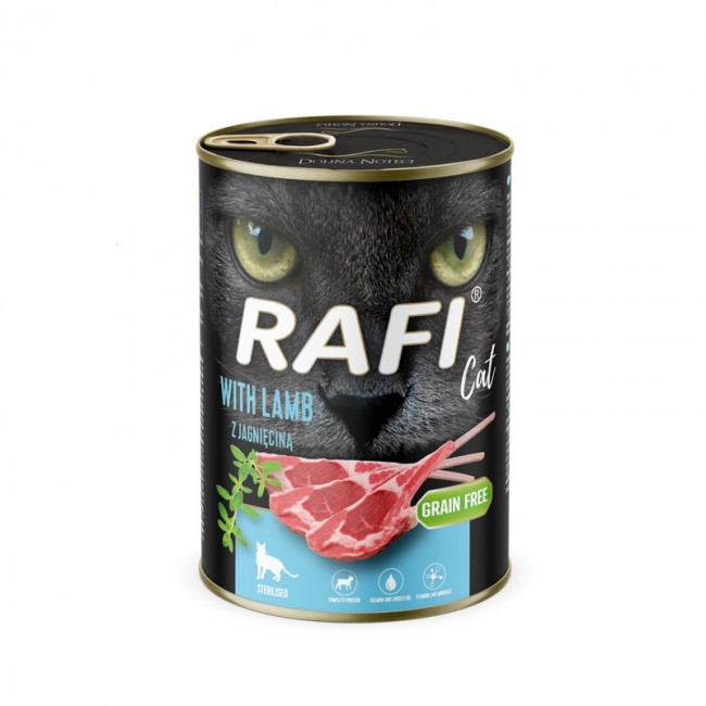 RAFI Cat Adult with lamb - wet cat food - 400g RAFI Cat Adult with lamb - wet cat food - 400g