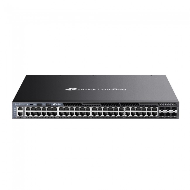 TP-Link Omada 48-Port Gigabit Stackable L3 Managed PoE+ Switch with 6 10G Slots TP-Link Omada 48-Port Gigabit Stackable L3 Managed PoE+ Switch with 6 10G Slots