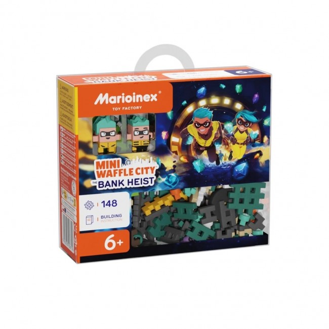 MARIOINEX Mini Waffle City Bank Robbery Building Blocks, 148 pieces MARIOINEX Mini Waffle City Bank Robbery Building Blocks, 148 pieces